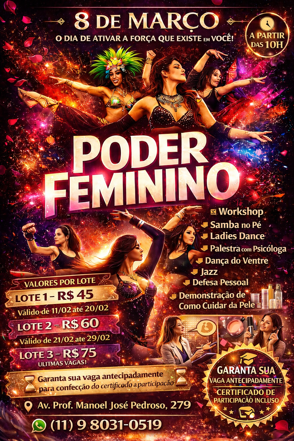 Poster do evento Poder Feminino